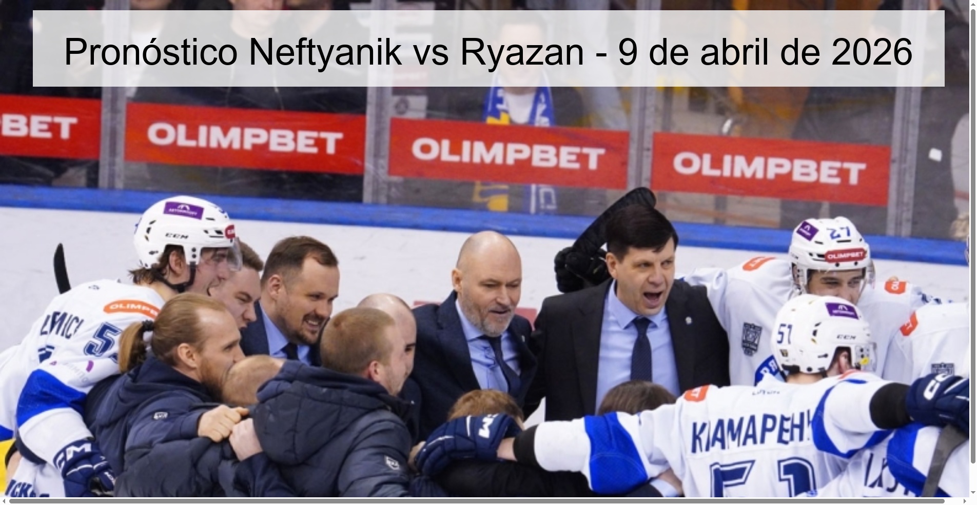 Pronóstico Neftyanik vs Ryazan - 9 de abril de 2026 Pronóstico Neftyanik vs Ryazan - 9 de abril de 2026