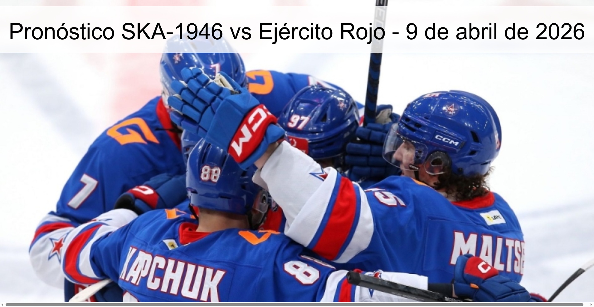 Pronóstico SKA-1946 vs Ejército Rojo - 9 de abril de 2026