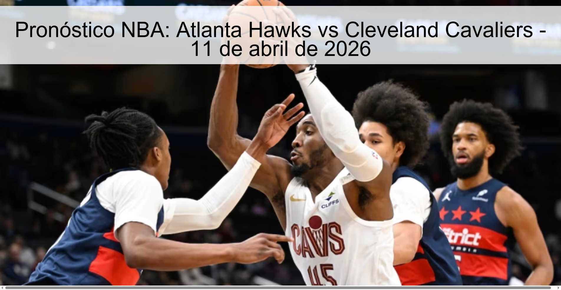 Pronóstico NBA: Atlanta Hawks vs Cleveland Cavaliers - 11 de abril de 2026