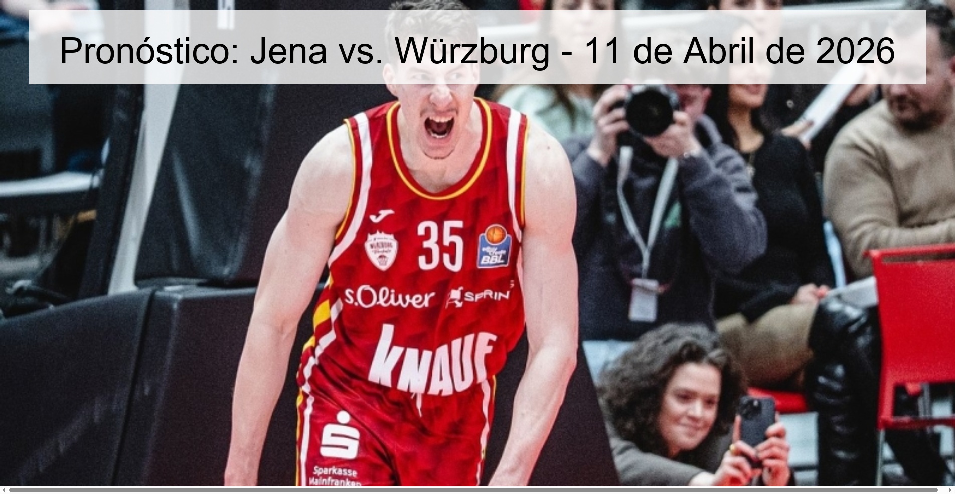 Pronóstico: Jena vs. Würzburg - 11 de Abril de 2026