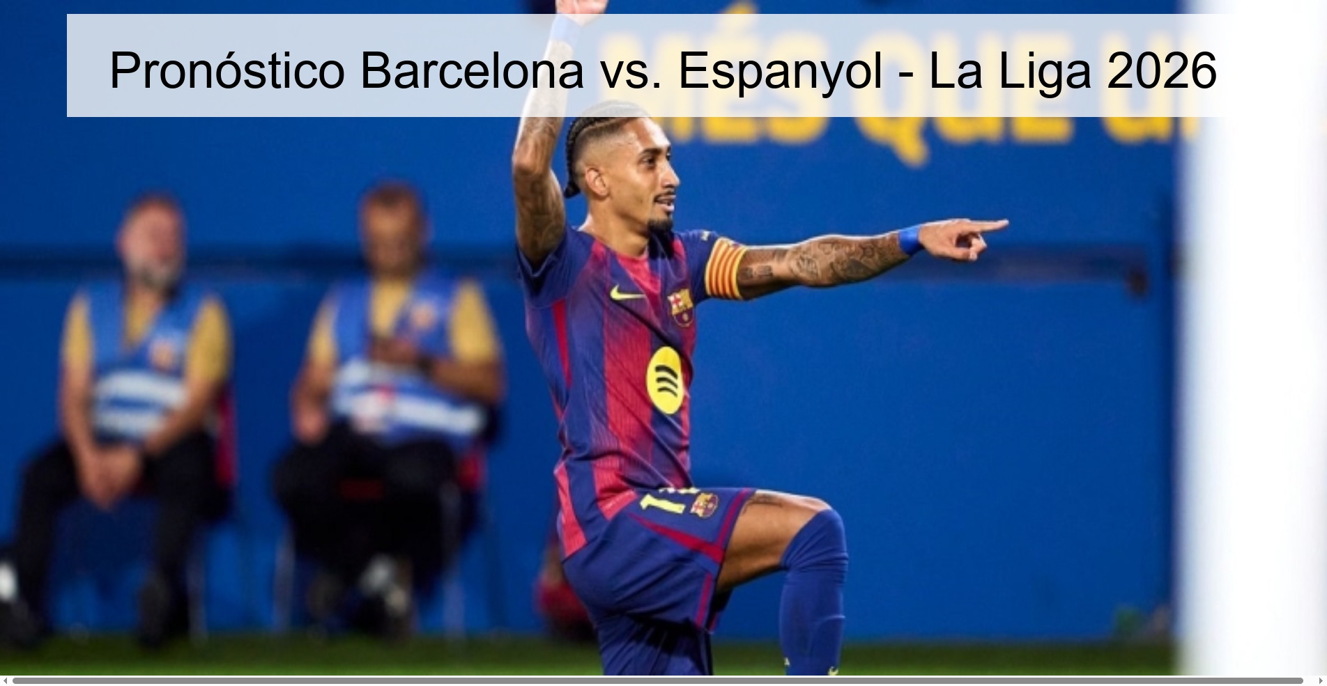 Pronóstico Barcelona vs. Espanyol - La Liga 2026
