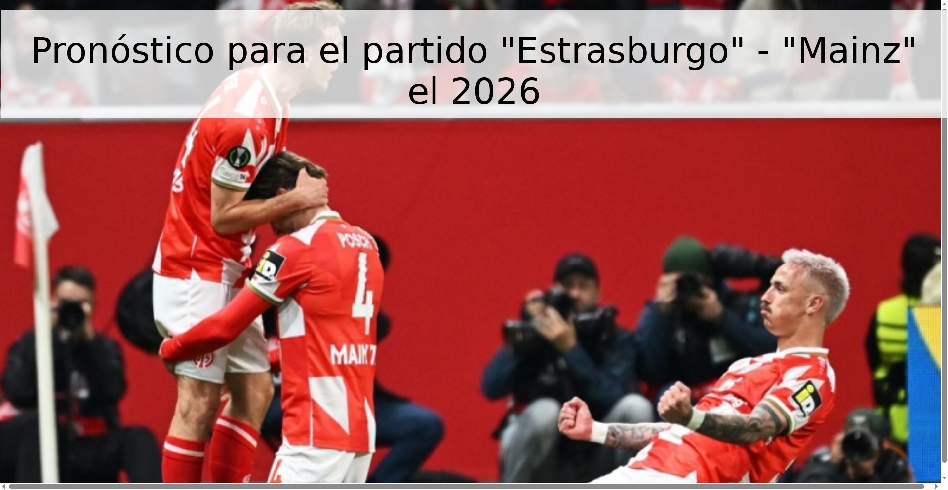 Pronóstico para el partido 