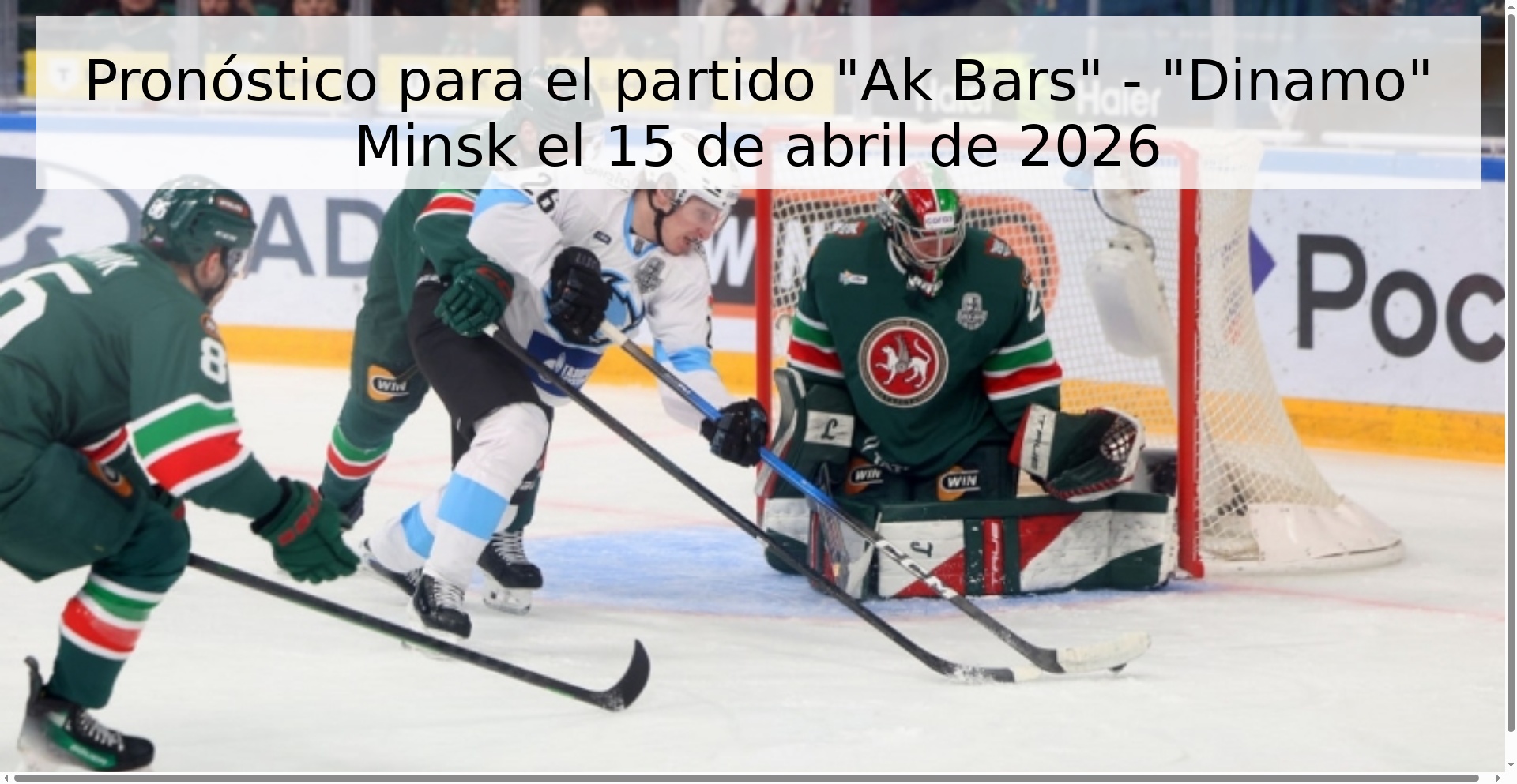 Pronóstico para el partido 