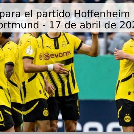 Pronóstico para el partido Hoffenheim vs Borussia Dortmund – 17 de abril de 2026