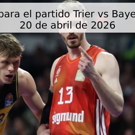 Pronóstico para el partido Trier vs Bayern Munich – 20 de abril de 2026