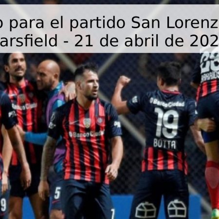 Pronóstico para el partido San Lorenzo vs Vélez Sarsfield – 21 de abril de 2026