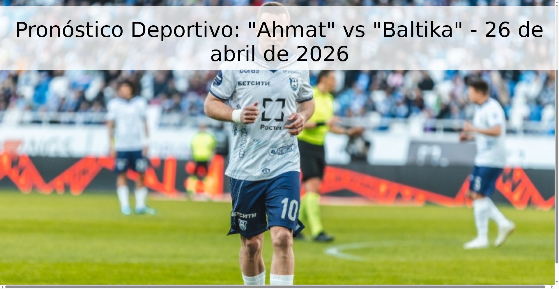 Pronóstico Deportivo: 