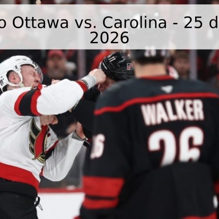 Pronóstico Ottawa vs. Carolina – 25 de Abril de 2026