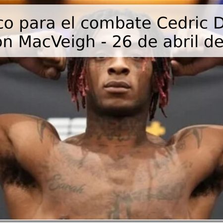 Pronóstico para el combate Cedric Dumas vs Jackson MacVeigh – 26 de abril de 2026