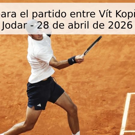 Pronóstico para el partido entre Vít Kopřiva y Rafael Jodar – 28 de abril de 2026