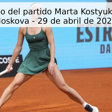 Pronóstico del partido Marta Kostyuk vs Linda Noskova – 29 de abril de 2026