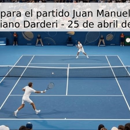 Pronóstico para el partido Juan Manuel Cerúndolo vs Luciano Darderi – 25 de abril de 2026