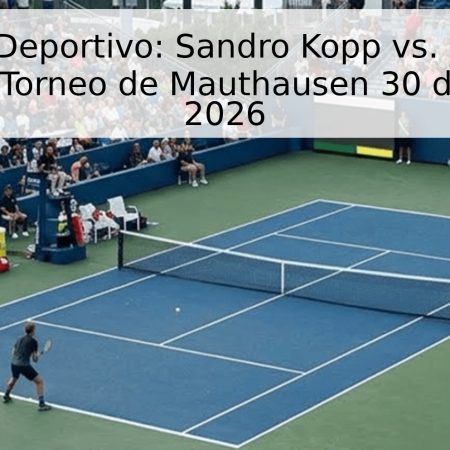 Pronóstico Deportivo: Sandro Kopp vs. David Jorda Sanchis – Torneo de Mauthausen 30 de Abril de 2026