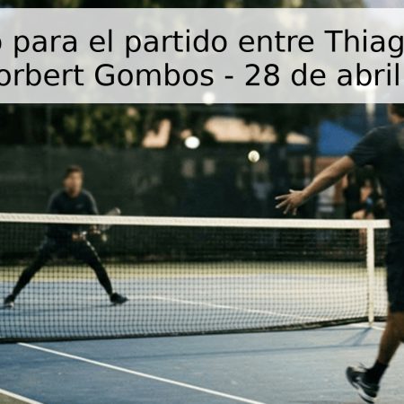 Pronóstico para el partido entre Thiago Seyboth Wild y Norbert Gombos – 28 de abril de 2026