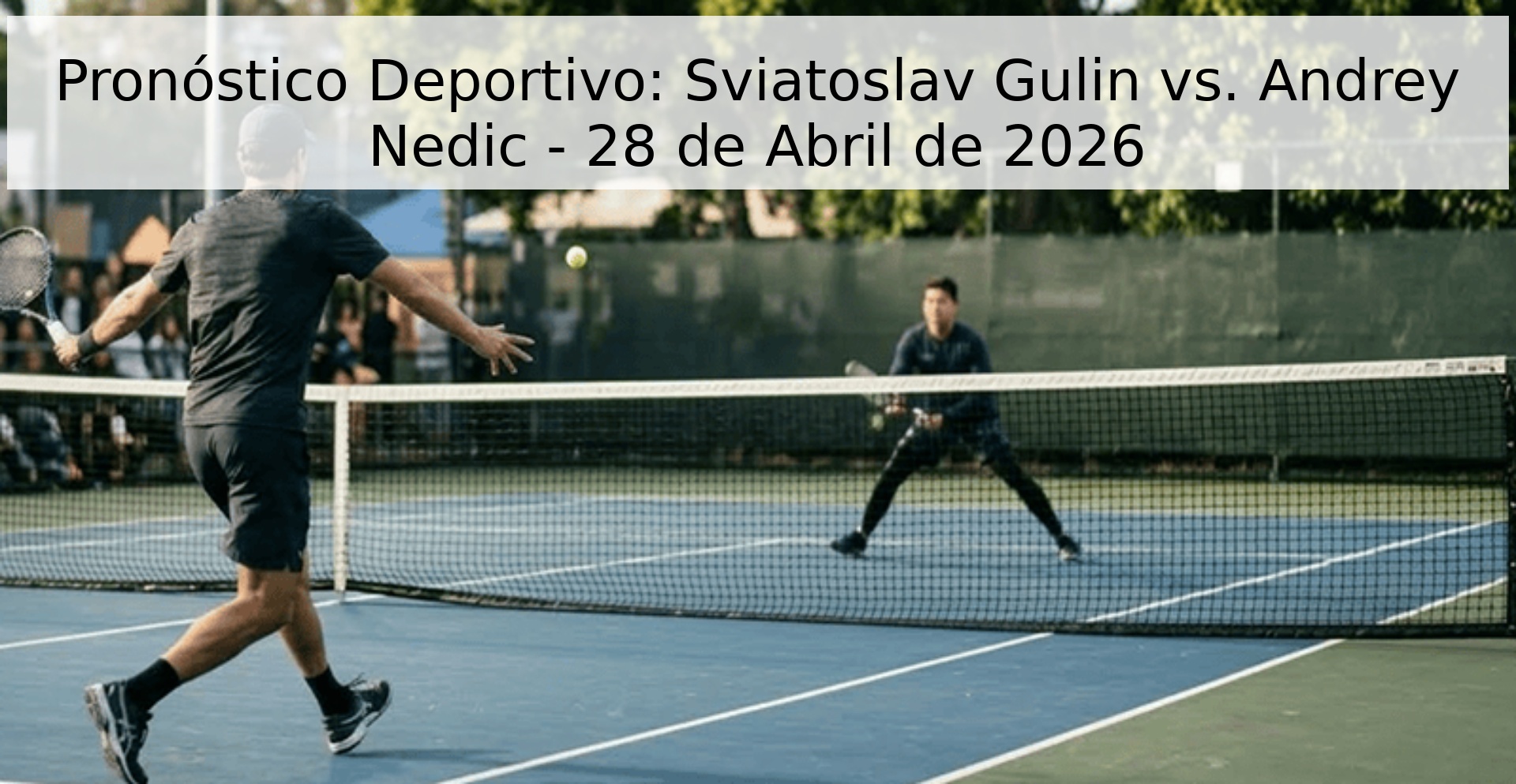 Pronóstico Deportivo: Sviatoslav Gulin vs. Andrey Nedic - 28 de Abril de 2026