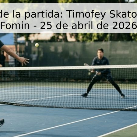 Pronóstico de la partida: Timofey Skatov vs Sergey Fomin – 25 de abril de 2026