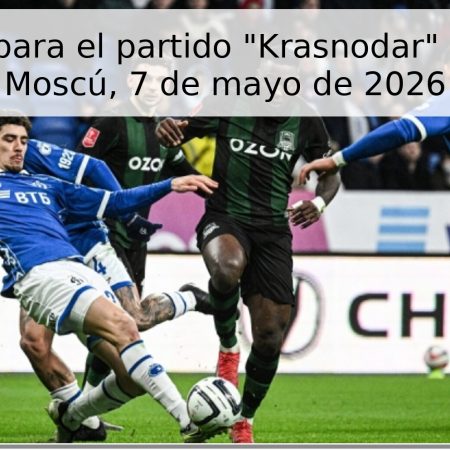 Pronóstico para el partido “Krasnodar” – “Dynamo” Moscú, 7 de mayo de 2026