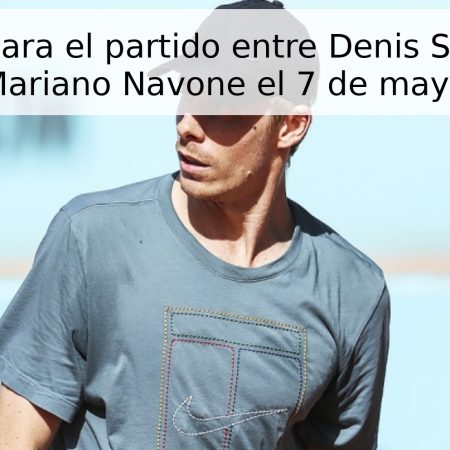 Pronóstico para el partido entre Denis Shapovalov y Mariano Navone el 7 de mayo