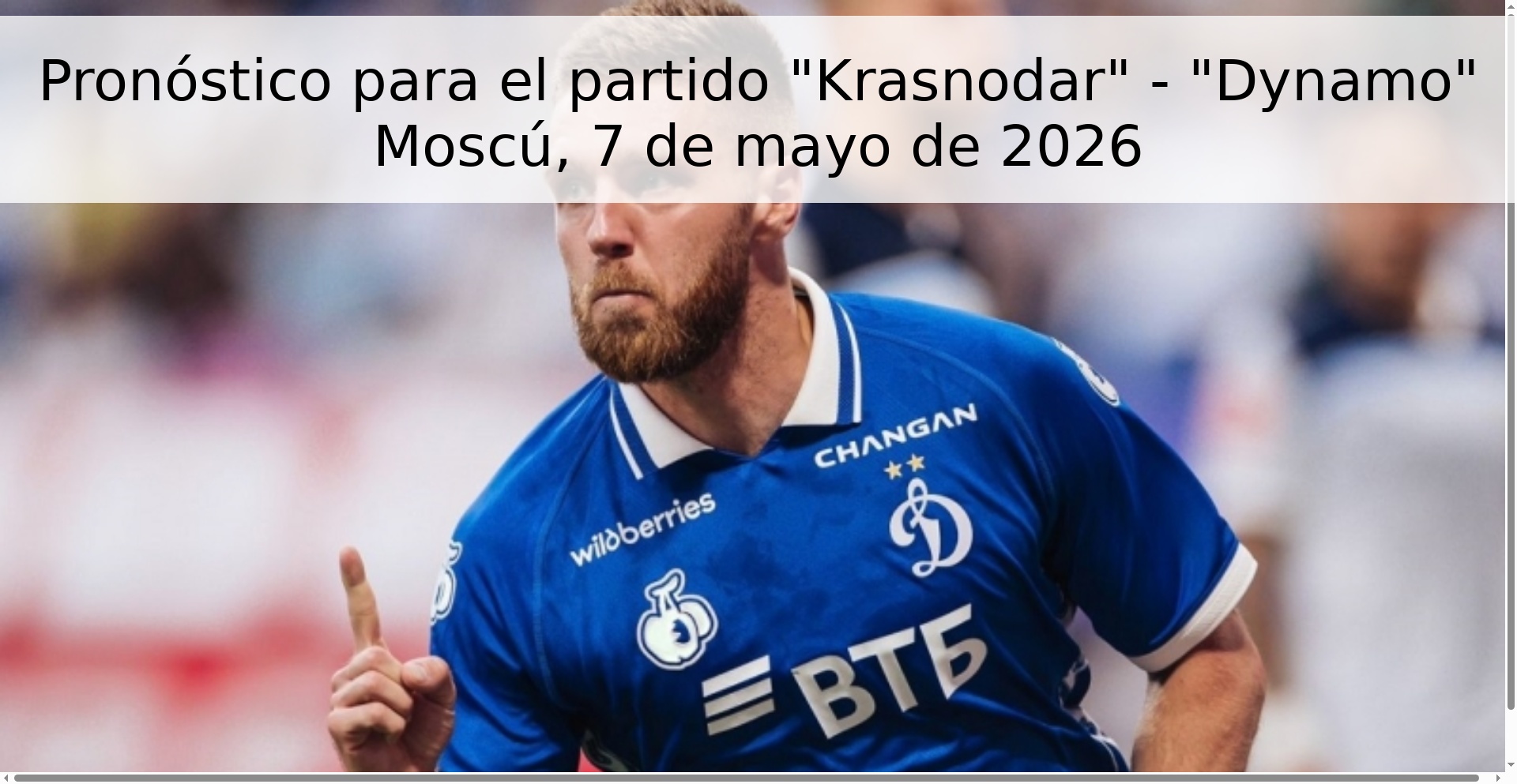 Pronóstico para el partido 