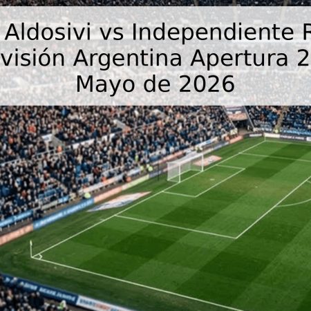Pronóstico Aldosivi vs Independiente Rivadavia – Primera División Argentina Apertura 2026 – 3 de Mayo de 2026